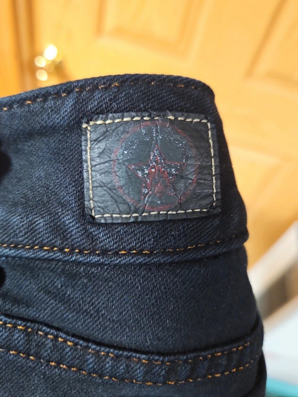 Red Engine Vintage Denim Straight Leg Jeans - Picture 8 of 9